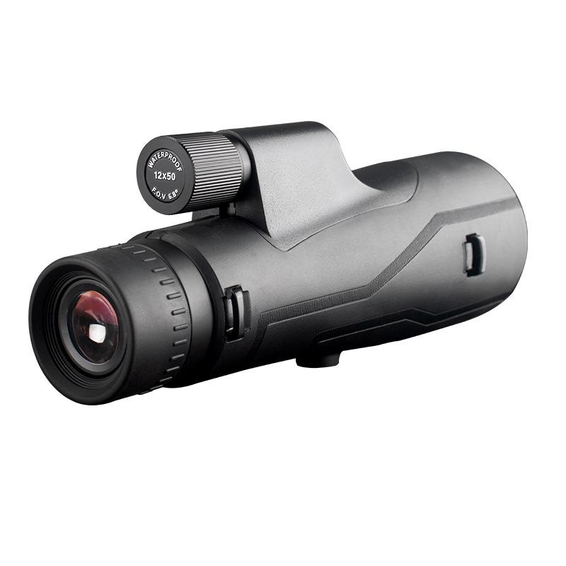 12x50 Telescope Monocular High Power Hd Low Light Night Vision Outdoor Telescope For Camping Hiking Travel Bird Watching