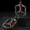 Double DU Bearing Ultralight Bike Pedals Aluminum Alloy Bicycle Platform Pedals Anti-Slip Cycling Safety Pedals for Night Riding