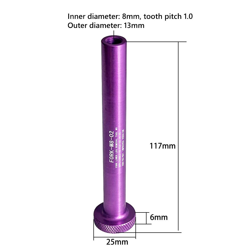 Aluminum Alloy Bike Fork Spring Damper Removal Tool Bike Fork Lower Leg Removal Tool for Front Fork Maintenance Disassembly