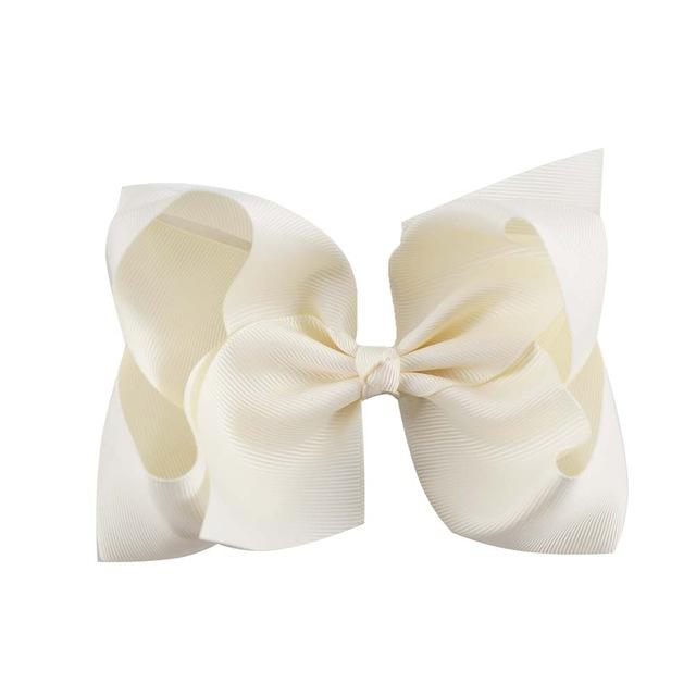 New Solid Bows Hair Clips For Girls Handmade Grosgrain Ribbon Bow Hairpins Children Barrettes Fashion Boutique Hair Accessories