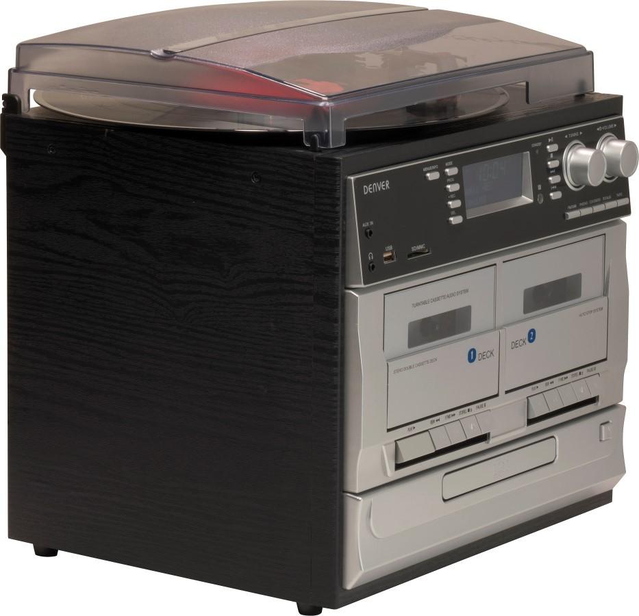 Denver MRD-166 Turntable, FM Radio, CD Player, MP3, Tape Recorder, Denver