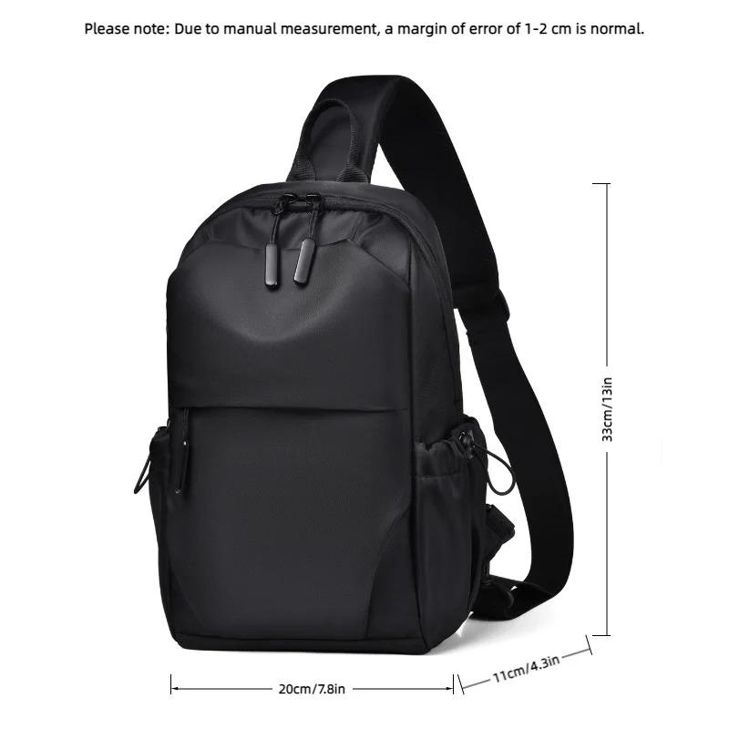 Men's Multifunctional Chest Bag with Adjustable Shoulder Straps, Large Capacity Men's Fashionable Crossbody Bag Multifunctional Shoulder Bag