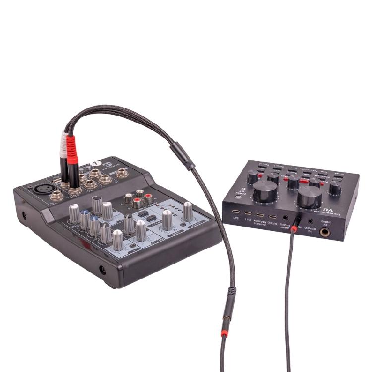 Dual 6.35mm Male To 3.5mm Female Cord 3.5mm To Dual 1/4 Audio Splitters Cable