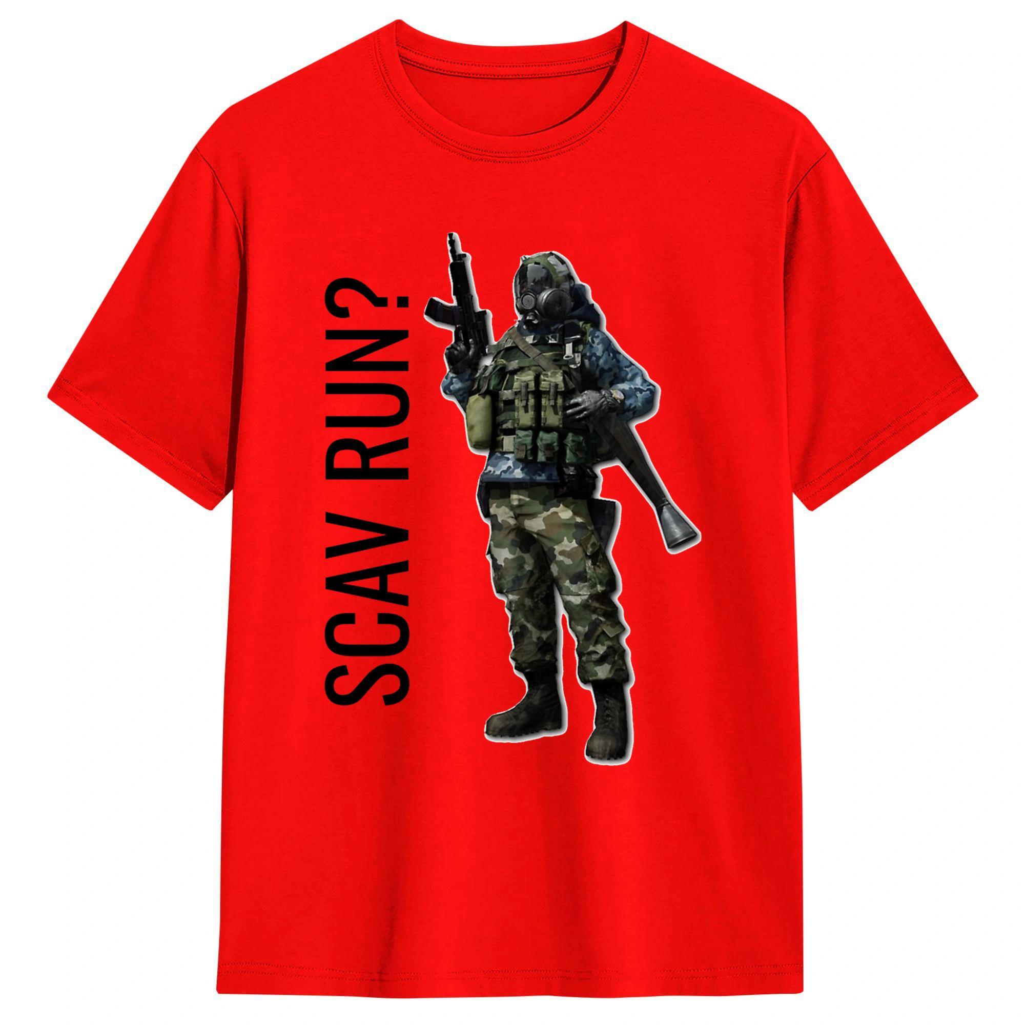 

Scav Run Escape from Tarkov Cotton TShirt For Men Summer Y2K Funny TShirts Fashion Tee Shirt Plus Size Print Tops S