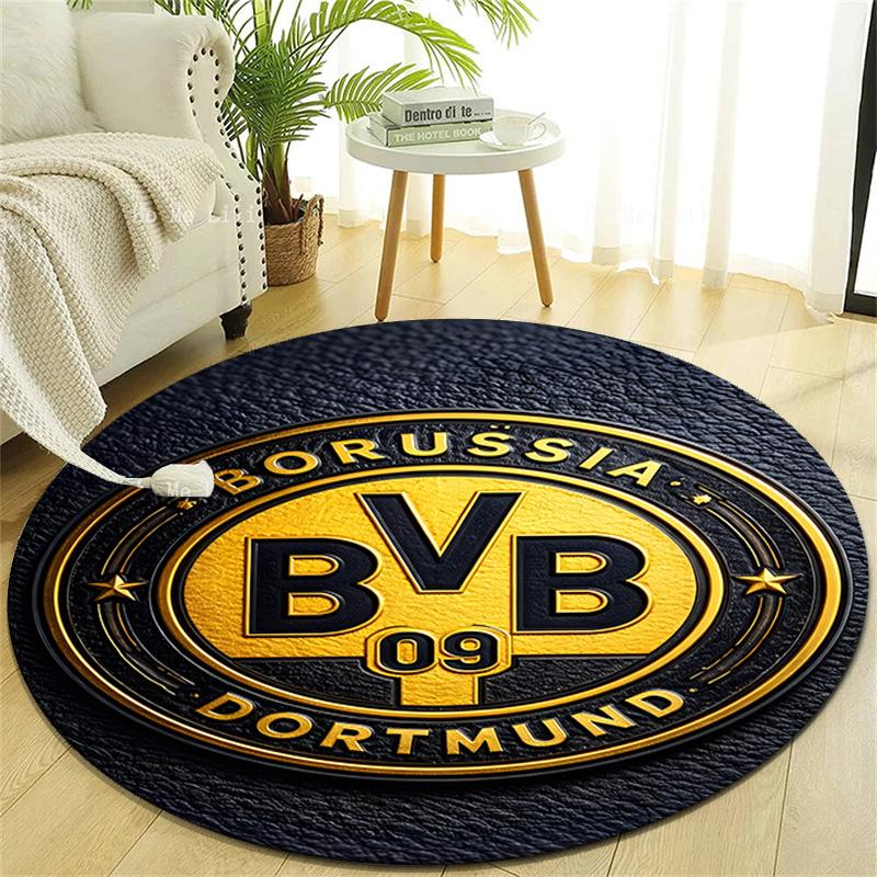 1pc B-BVB09 Print Round Carpet Chair Round Carpet Suitable for Bedroom Living Room Home Decorative Carpet