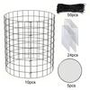 Wire Plant Protector with Top Cover Detachable Wire Mesh Plant Cage Plant Shield Keep Animals Out for Garden Plants Flowers Vegetables
