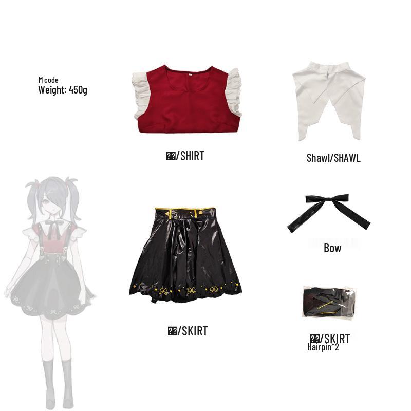 Tangtang Sky Sauce Streamer Girl Lolita Cosplay JK Uniform Halloween Skirt