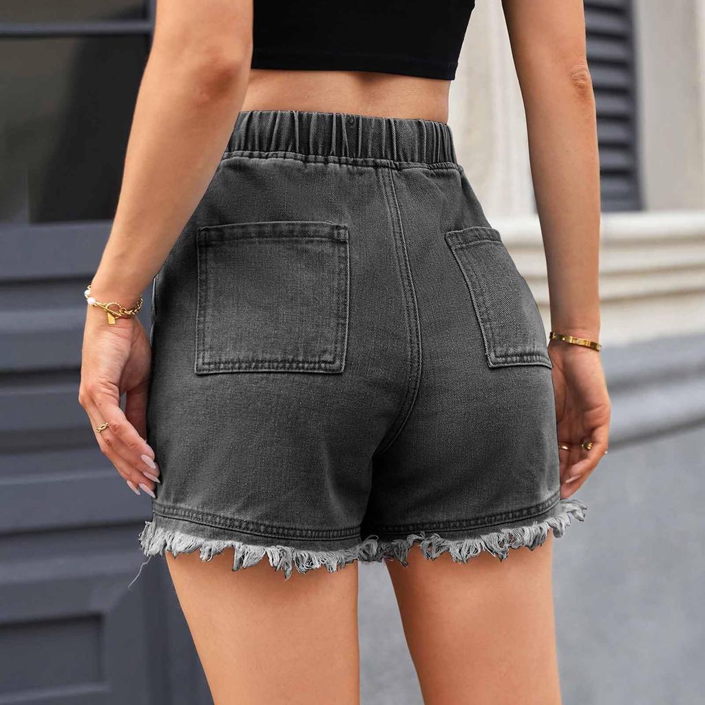 Ladies' Casual  Versatile Fashionable Denim Shorts