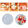 Thick Resin Coaster Molds  Art Crafts Cup Mat Mold Round Silicone Molds for  Resin Art Gifts Home Decoration