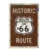 Vintage USA Route 66 Sign Metal Tin Plate Bar Pub Club Man Cave Wall Decoration Plaque Retro Poster Home Decor 30X20CM