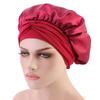 Sleep Cap Satin Bonnet Night for Head Cover Wide Elastic Band Sleeping Soft Adjustable Ribbon Strap Hair Turbans for Wom