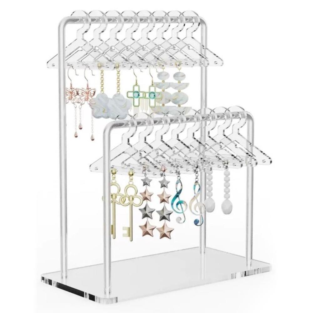 Detachable Dangle Earrings Display Racks Clothes Hanger Ear Studs Stand  Desktop Display