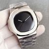 Tandorio Simple Premium Black Business Men NH35A PT5000 Sapphire Crystal Glass 100m Waterproof Automatic Square Mechanical Watch