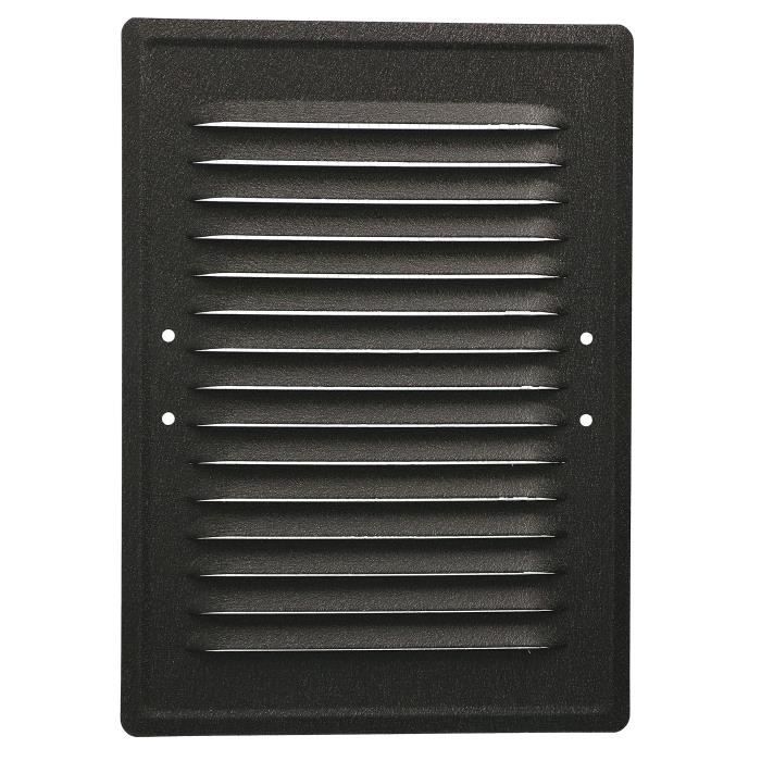 Grille d'aération - KOTARBAU - 165x230 mm - Métal - Gris foncé - Moustiquaire intégrée