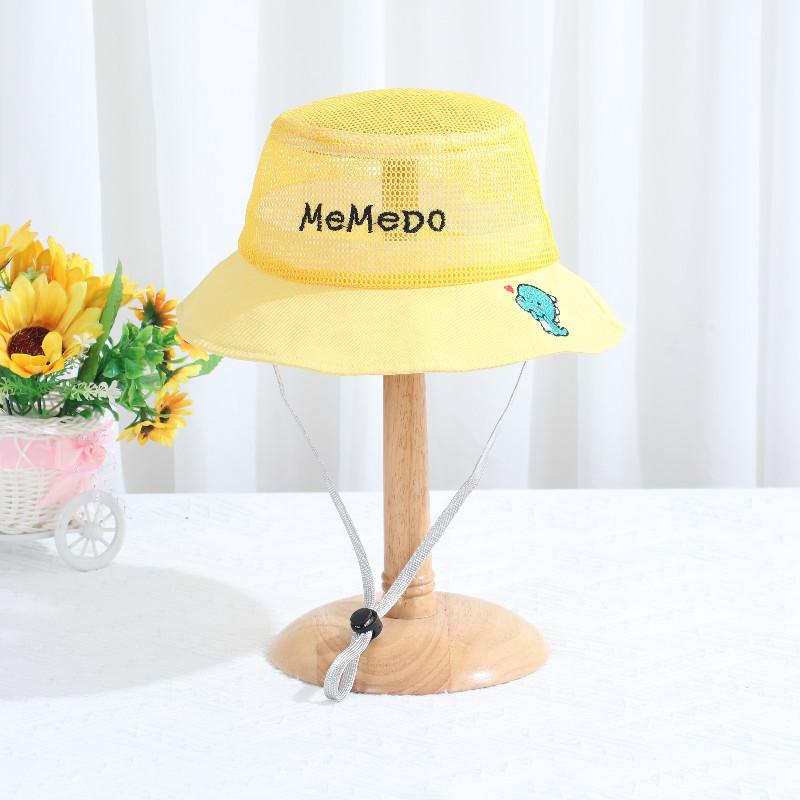

Baby Sun Protection Hat With Embroidered Letters For Outdoor Play And Baby Shower Gift Yellow
