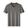 Montagut Men's Breathable Silk Blend V-Neck T-Shirt