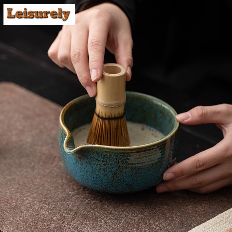 Chiński Zestaw do Herbaty Zen w Kolorze Czarnego Kilnu Zestaw Kompletny Japoński Zestaw do Matcha Zestaw Narzędzi do Zamawiania Herbaty Akcesoria Kuchenne do Sklepu z Napojami