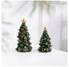 European Style Mini Christmas Tree Resin Ornament – Desktop Party Decoration