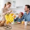 2 Pack Banana Hanger, Banana Tree Holder Metal, Banana Stand Holder, Holds Up to 15LB Banana or Grape, Banana Rack for Kitchen Counter, Black