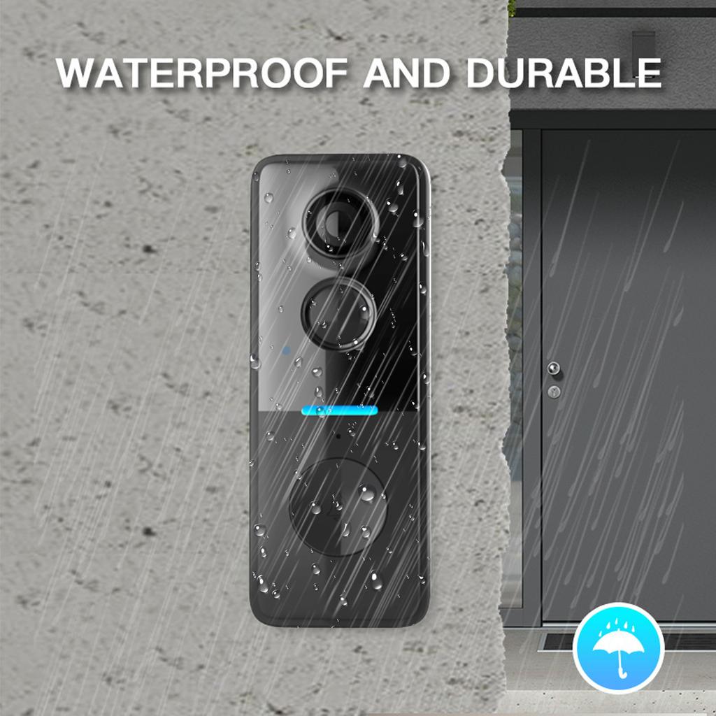 Smart Doorbell Door Camera TY App Control Infrared Night Viewing Rechargeable Video Intercom Doorbell Two-Way Intercom for Villa