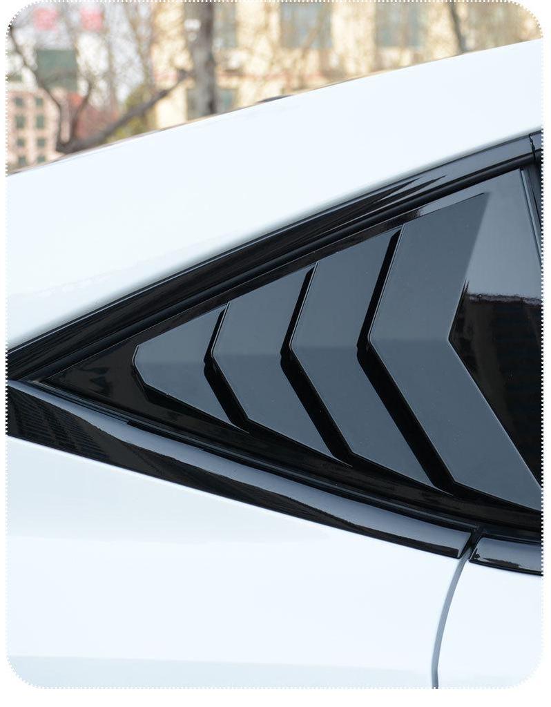 Deep Blue L07 Rear Triangle Glass Window Trim - Exterior Decoration Accessory