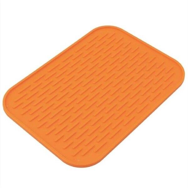 Kitchen Heat Non Slip Resistant Trivet Pot Silicone Holder Mat Tray Straightener Insulation Mats with Rich Colors