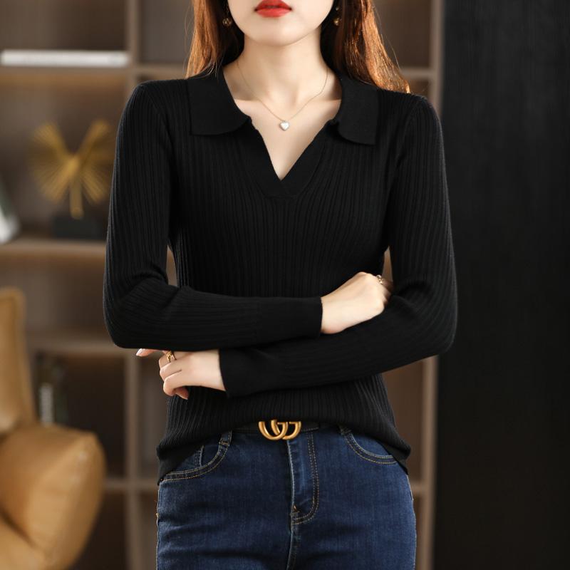 Women Sweater MODERN NEW SAGA Spring Slim Wool Sweaters Knitted Pullover Soft Warm Autumn Female Jumper Knit Top