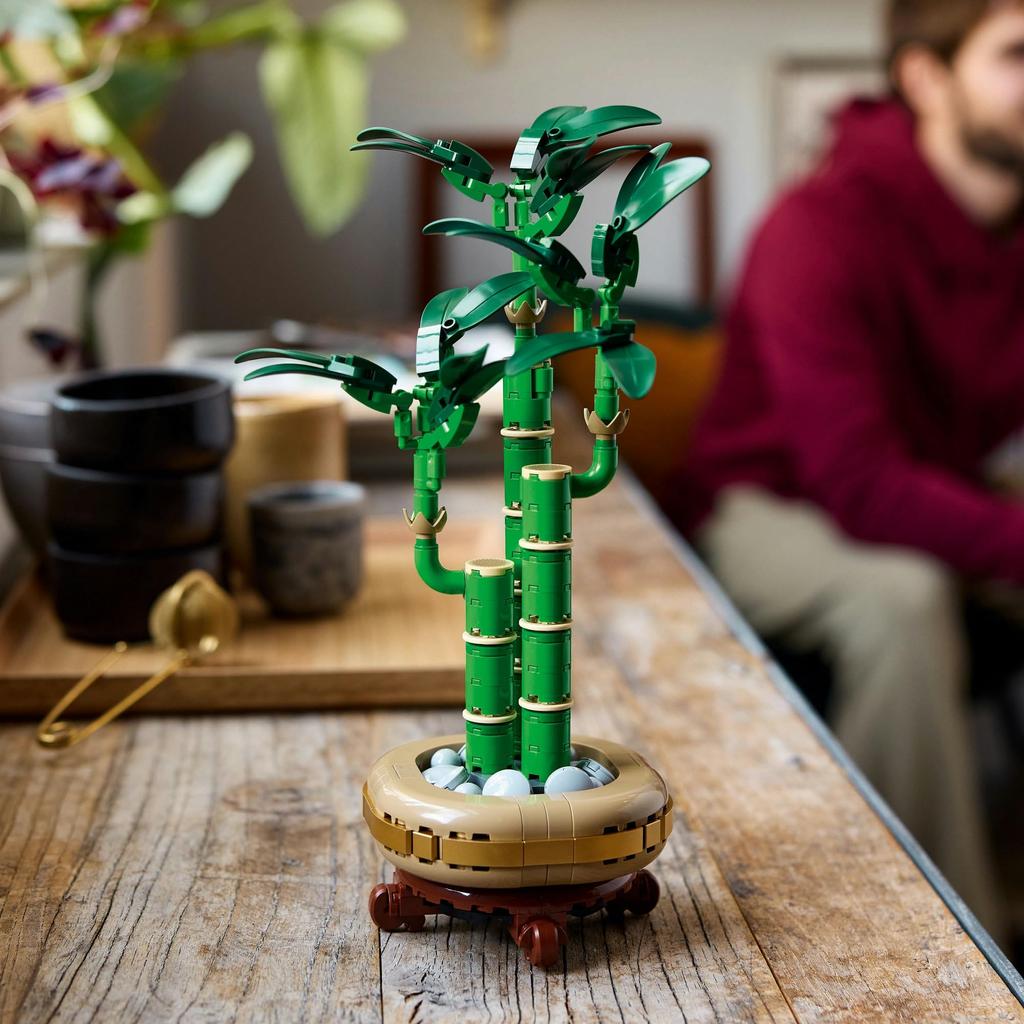 LEGO Botanical Lucky Bamboo Toy Birthday Present Block Valentine Men Women Houseplant Fake Green Interior Stylish Mother Father 10344