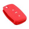 Silikon-Autoschlüsselabdeckung, passend für Passat Polo Golf Touran Bora Leon SKODA Octavia 3 Tasten