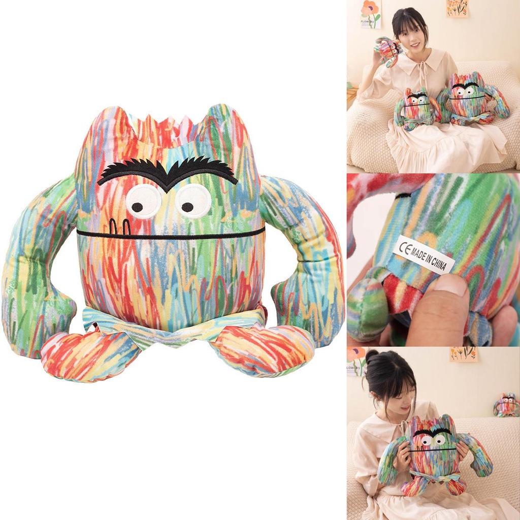 Il Mostro dei Colori Peluche Super Morbido Corto Peluche Varie Altezze