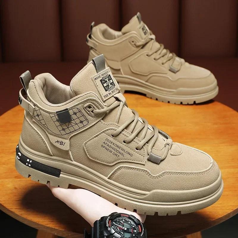 Men's Casual Sneakers Shoes Outdoor Comfortable Shockproof Shoe for Men Breathable Ankle Boots Safety Boots