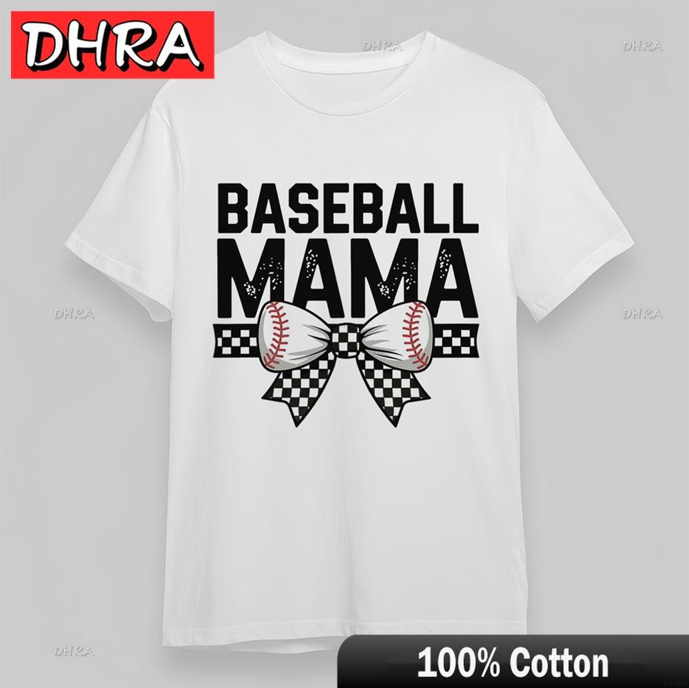 

Unisexs Soft Classic TShirt Baseball Mom Text Tee Short Oversize White Cotton Graphic Tops Chic Casual Unique Tops Tees Boyfriend 4XL