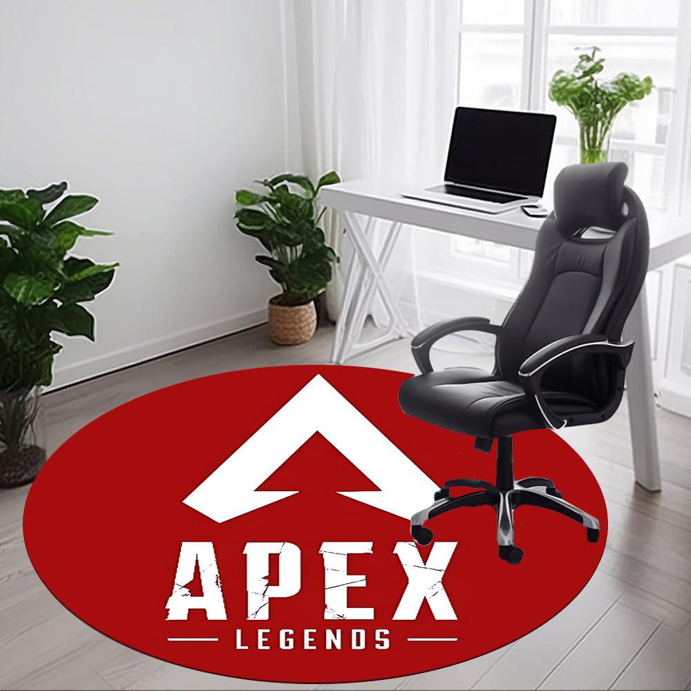 1 Stück Apex Legends Stuhlteppich für das Büro, rutschfest, maschinenwaschbarer Teppich für das Büro, Raumdekoration für Feiertage wie Weihnachten, Geburtstag, Polyester