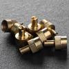 100-24pcs Car Wheel Tire Valve Lid Cover Trucks Leak-proof Tire Valve Stem Cap Copper Slotted Head Stem Cover Auto Repair Parts