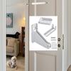 Fechamento Suporte de Fechamento Automático de Porta Velocidade Ajustável Posicionamento Batente de Porta Suporte Protetor de Porta Ferragens