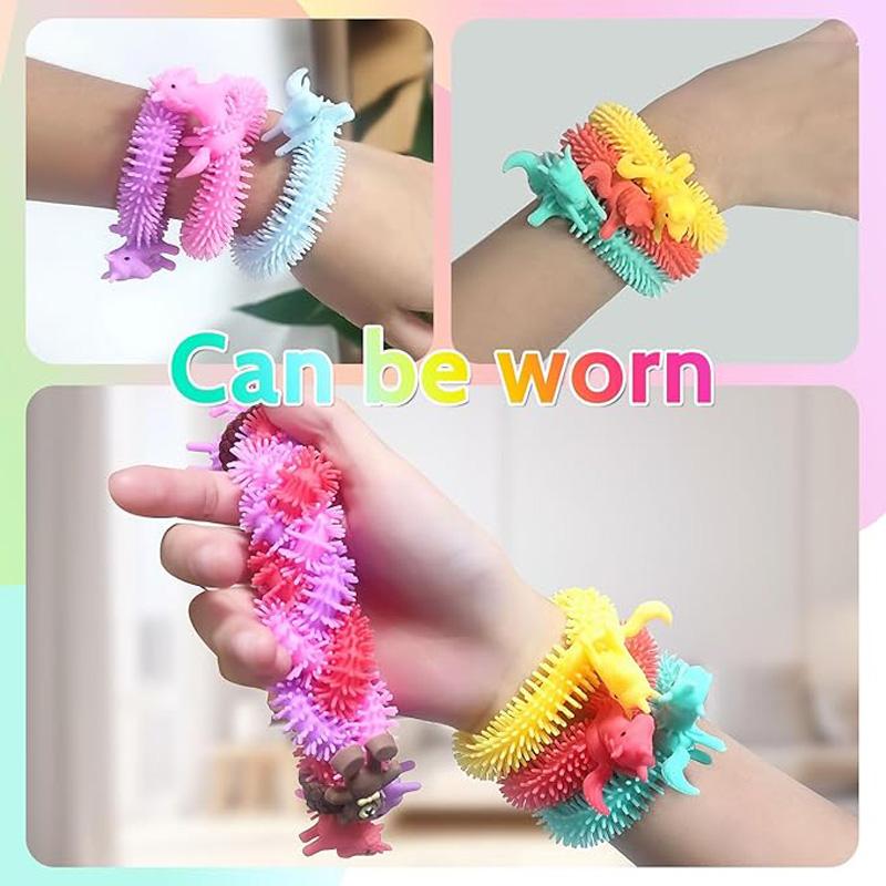 Einhorn Dehnbare Schnüre Spielzeug Sensorische Stress Spielzeuge Gegen Angst Ruhiges Stressabbau Spielzeug für Autismus und Besondere Bedürfnisse