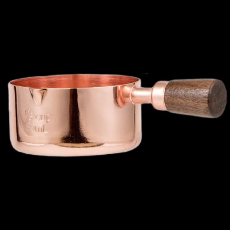 Stainless Steel Sauce Dish with Wooden Handle