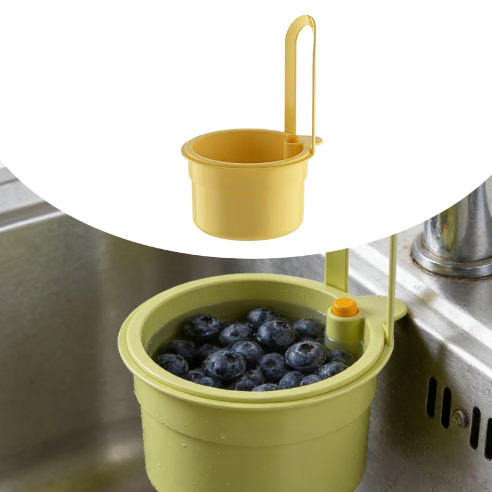 

Draining Basket for Kitchen Sinks, Food Waste Strainer, Household , Easy to Clean, Lightweight, жовтий