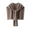 Women's Cashmere Thick Knit Bobble Stitch Shawl Scarf