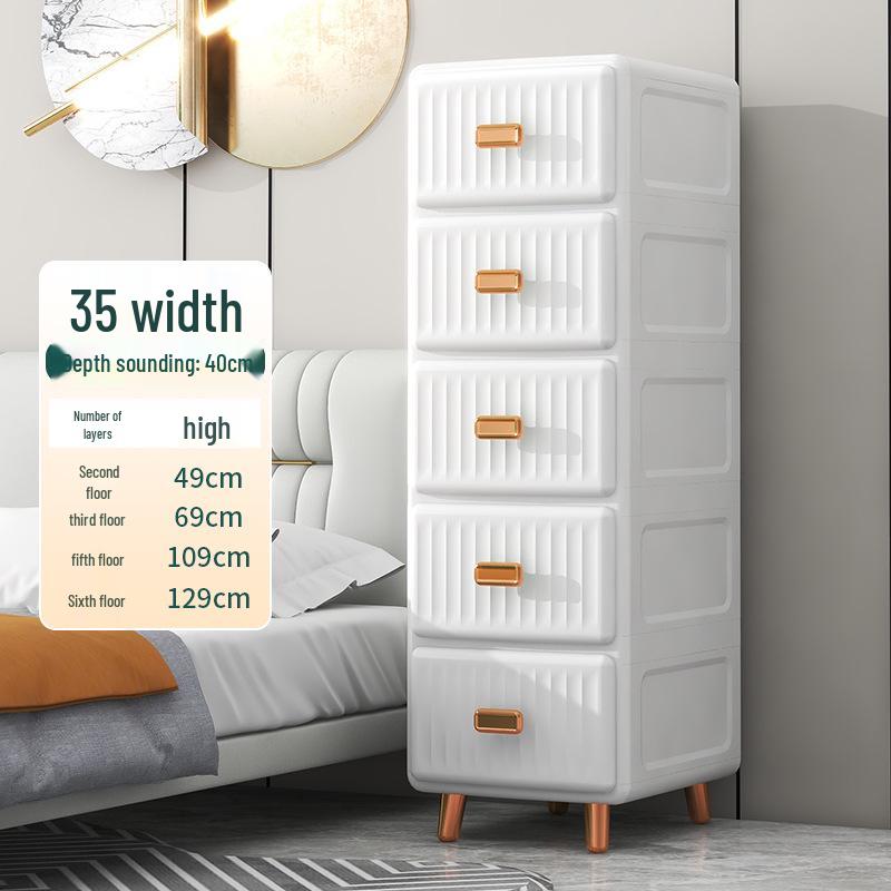 European-Style Plastic Storage Cabinet for Toys and Baby Clothes