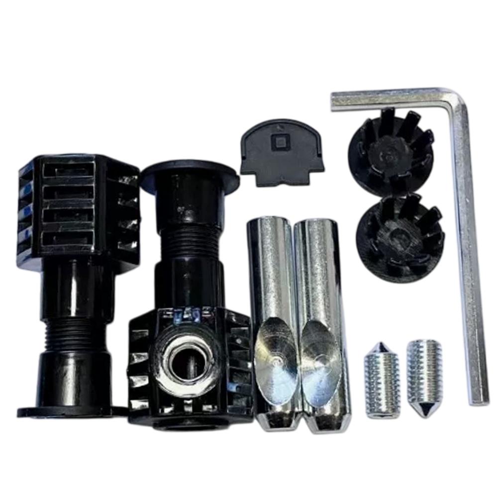 Stainless Steel Toilet Bolts Kit for Side-Mounted and Wall-Hung Toilets with Plastic Components Black White Options чёрный