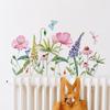 Watercolor Floral Wall Sticker Self-Adhesive Waterproof Removable Home Decor Art