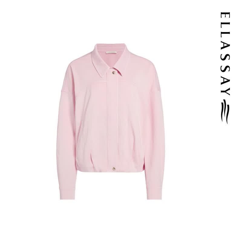 ELLASSAY Women's Lyocell Denim Lapel Jacket