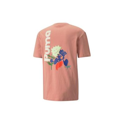Adventure Planet Graphic Tee Men Tops Rose-Pink 533485-24