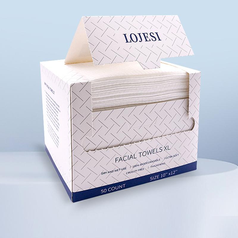 25 x 30 cm, 50 Stück/Box, Einweg-Gesichtsreinigungstücher, dick, groß, für alle Hauttypen geeignet, Unisex