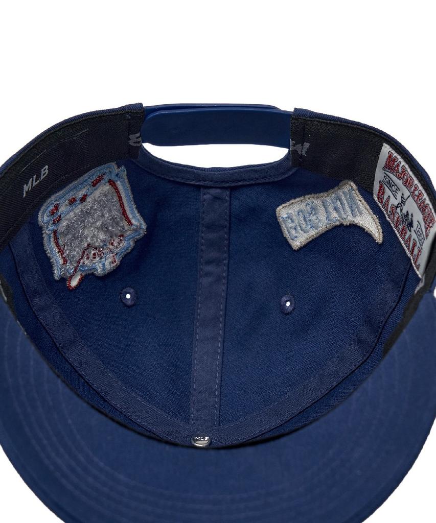Emelbi Signature All-Over Patch Structure Ball Cap Bos (Mg.Navy)