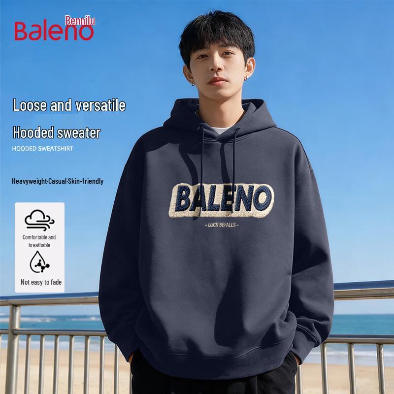 Baleno Men's Hooded Letter Print Sweatshirt
