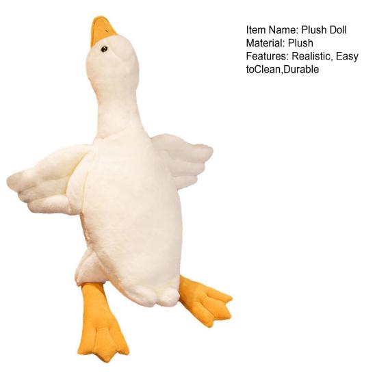 Gåsdjur Gosedjurshundleksak Mjukt Gosedjur för Aggressiva Tuggare Realistisk Gåsleksak Interaktiv Hundleksak Gåva till Husdjursälskare