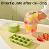 Ice Making Cup 8 Grids Ice Cube Mold Simple Portable Ice Making Cup Rotating De Icing Large Capacity Ice Storage Cup for Summer