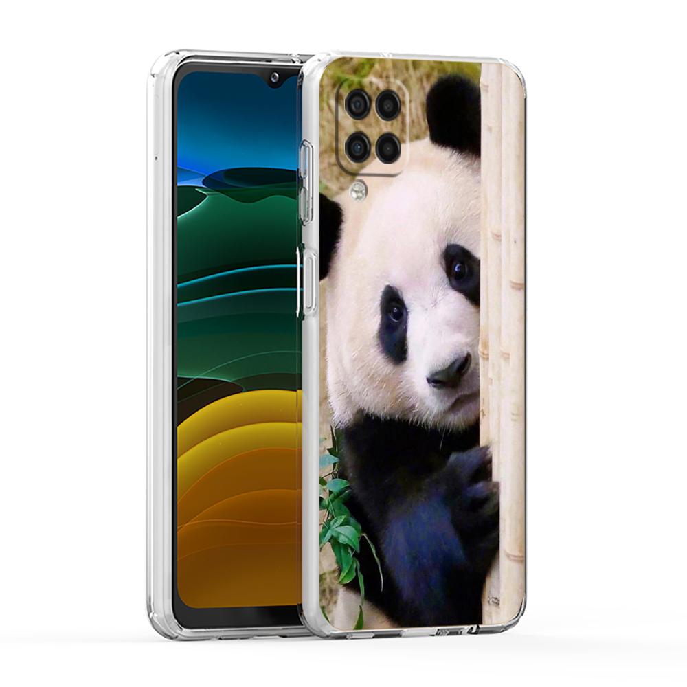 Fubao panda Phone Case for Samsung A13 A15 A25 A35 A51 A55 A71 A21S A11 A31 A52 A41 A23 A53 A73 A32 5G A03S A05s Clear Cover